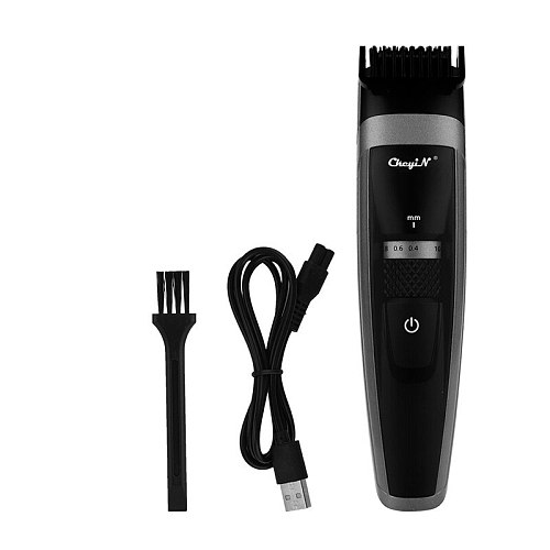 USB Rechargable Hair Clipper Titanium Cutter Blade Hair Trimmer Shaver Barber Hair Cutting Machine Men Electric Haircut Razor