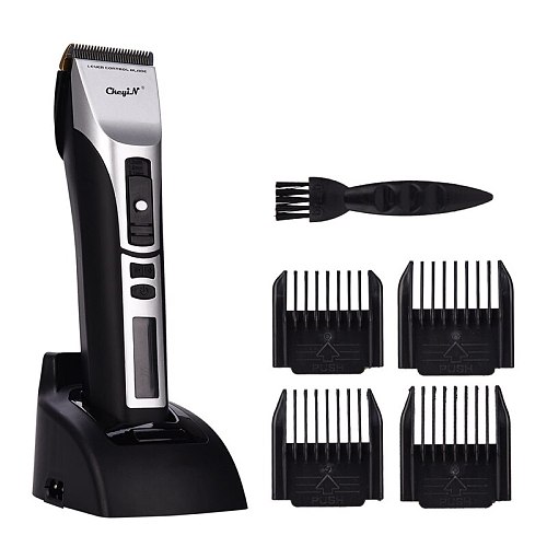 Professional Hair Trimmer LCD Display Men's Hair Clipper Adjustable Speeds Haircut Electric Hair Cut Beard Trimmer Limit Comb