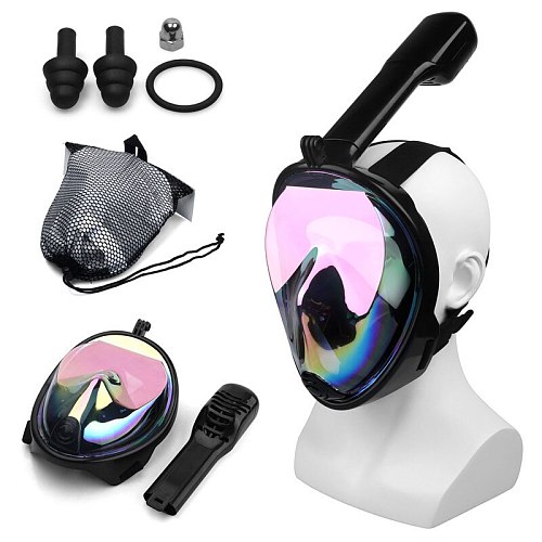 Diving Mask Underwater Scuba Anti Fog Full Face Diving Mask Snorkeling Set with Anti-skid Ring Snorkel New Arrival Free shipping