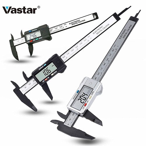 150mm 100mm Digital Vernier Caliper Accurate Caliper Carbon Electronic Calipers Measuring Instrument, Use Button Battery