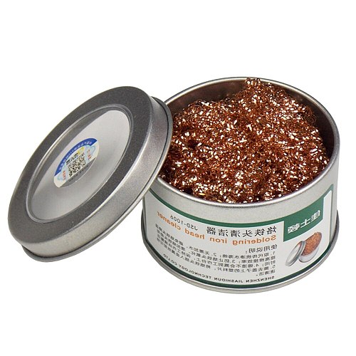 Desoldering Soldering Iron Mesh Filter Cleaning Nozzle Tip Copper Wire Ball Clean Ball Dross Box Cleaning Ball