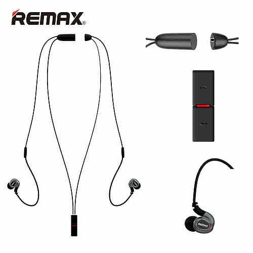 Remax RB-S8 hifi Ear-band Nacklace Wireless Bluetooth 4.1 outdoor Sport Earphone Magnetic Charge with Mic Hands-free Calls