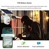 Solar Power Panel PTZ Dome IP Camera WiFi 1080P Outdoor Wireless Security Camera PIR Motion Detection Surveillance CCTV
