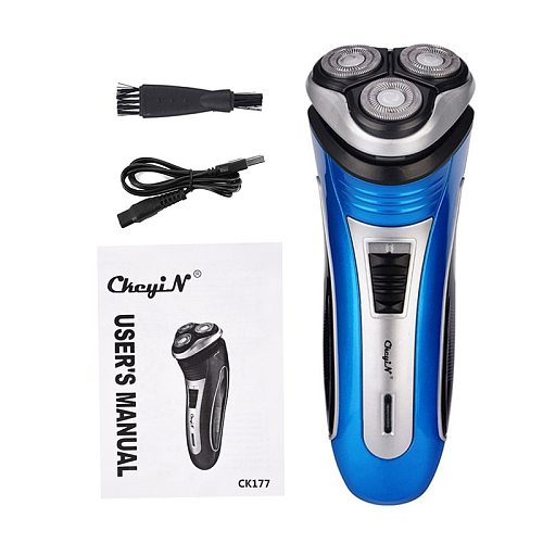 USB Rechargeable Electric Shaver Triple Floating Blade Beard Trimmer Shaving Machine Razor Men Trimmer Face Care Groomer TOOL
