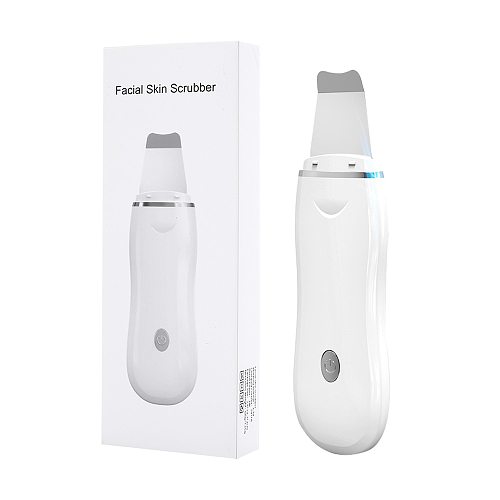 Ultrasonic Electric Face Scrubber Skin Peeling Extractor Tool Facial Deep Cleaning Beauty Device Rechargeable Skin Care Device