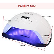 84W/54W UV LED Lamp Nails Dryer Manicure Gel Nail Lamp Drying Lamp Gel Varnish 10/30/60/90s Timer Smart touch button