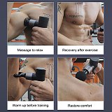 Mini Electric Massage Gun Tissue Percussion Small Fitness Equipment Deep Muscle Fascial Body Massager Gun Acid Relief Pain Relax
