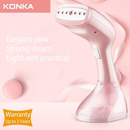 KONKA Handheld Steamer 1500W Powerful Garment Steamer Portable 15 Seconds Fast-Heat Steam Iron Ironing Machine for Home Travel