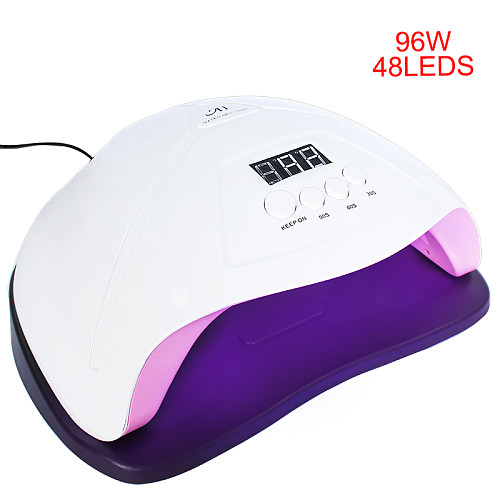 Nail Dryer For Nail LED Nail Lamp 96/36W For All Gels 48/18 LED UV Lamp for Nail Machine Curing 30s/60s/99sTimer Connector