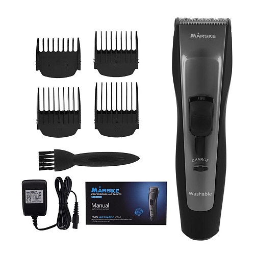 Professional Rechargeable Washable Hair Clipper 0.1mm Hair Trimmer Electric Beard Trimmer Cordless Rechargeable Haircut Machine