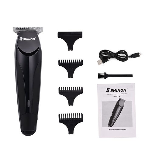 USB Rechargeable Hair Cutting T-typed Blade Clipper Hair Trimmer Barbe Men Beard Cordless Haircut Electric Trimmer Grooming