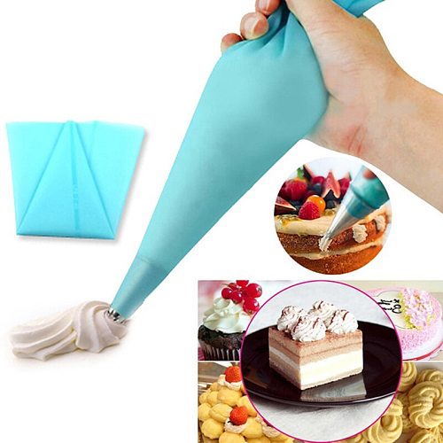 8PCS/Set Silicone Icing Piping Cream Pastry Bag 6 Stainless Steel Nozzle Set DIY Cake Decorating Tips Set Kitchen Accessories