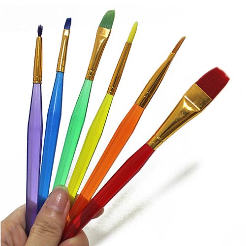 6Pcs/Set Colorful Fondant Brush Cake Decorating Tools Painting Icing Set Dusting DIY Pastry Cooking Pastry Tools For The Cake