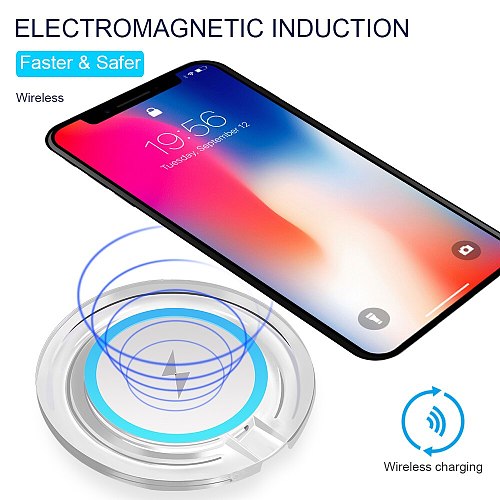 10W Fast Wireless Charger For Samsung Galaxy S10 S9/S9+ S8 Note 9 USB Qi Charging Pad for iPhone 11 Pro XS Max XR X 8 Plus