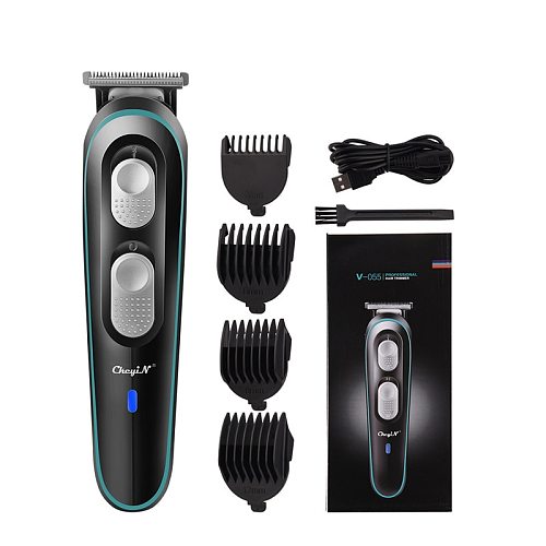 USB rechargeable Hair Clipper Adjustable Blade Trimmer Beard hair cutter machine beard Men Electric hair cut with 4 Combs