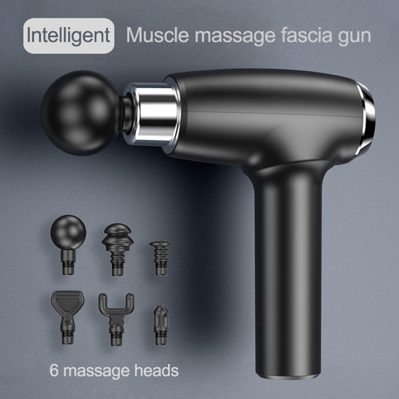 2020 Intelligent Massage Gun Fascial Gun Muscle Relaxation Body Pain Management Therapy Vibrator Massager Training Exercising