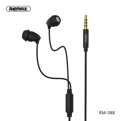remax 3.5mm Sport Running Sleeping Earphones Fashionable Environmentally Soft Silicone with HD Mic smart Control for samsung