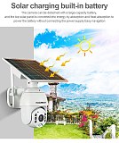 Solar Power Panel PTZ Dome IP Camera WiFi 1080P Outdoor Wireless Security Camera PIR Motion Detection Surveillance CCTV