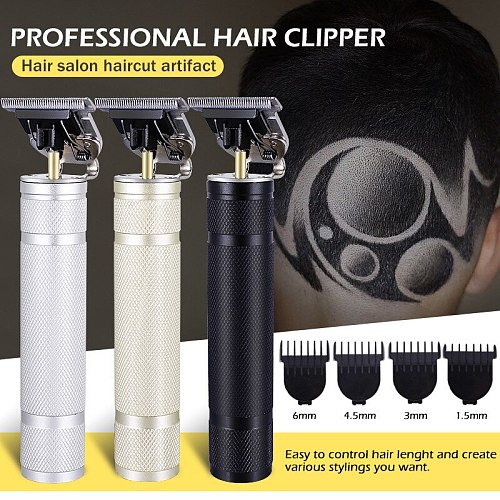 Barber T-Outliner Rechargeable Hair Clipper Electric Trimmer Beard men Hair cutter Cordless Baldheaded cut Hair Cutting Machine