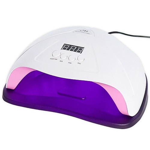 96/84/120W UV Lamp LED Nail Lamp Nail Dryer Double Hands 48/42 pcs LEDs for Curing UV Gel Polish with Motion Sensor LCD