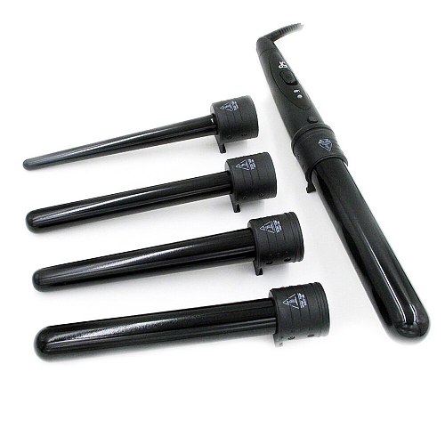 Curling Iron Wand Set Professional Ceramic Hair Curler 5-in-1 Hair Crimper Styling Tools Hair Iron Roller Curling Wand