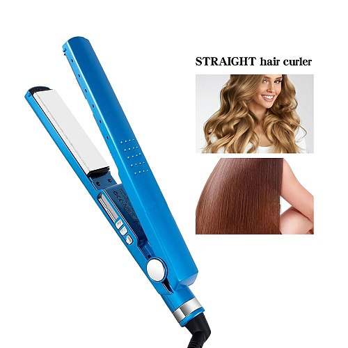 Fast Hair Straightener Titanium Straightening Irons Flat Iron Hair Curler 450F 11/4 Plate Hair Straightening Curling Machine