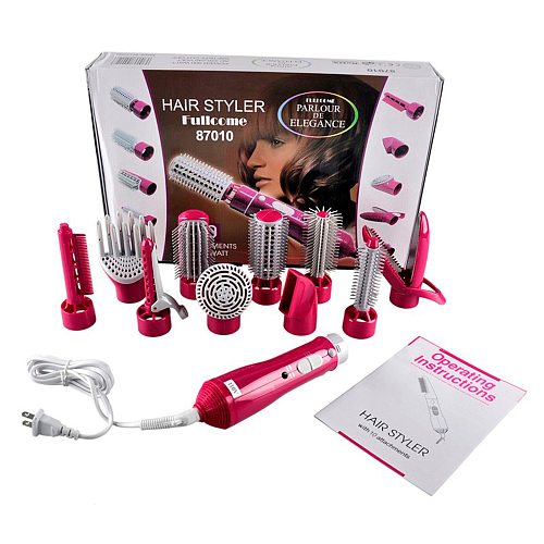 10 in 1 Hot Air Brush Electric Hair Dryer Volumizerer Multifunctional Blow Dryer Comb Hairdryer Brush Hair Straightener Curler