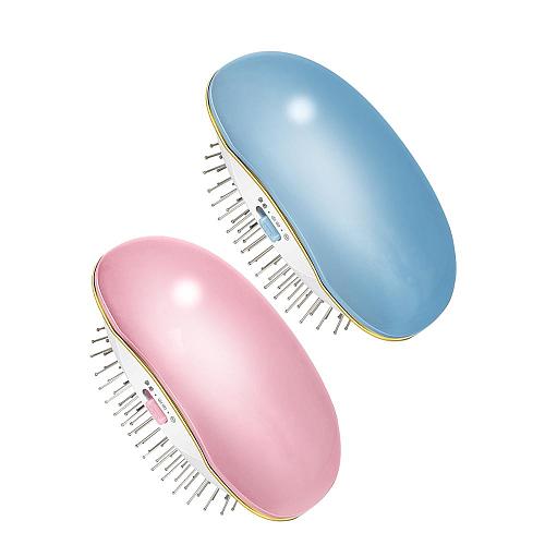 Mini Hair Comb Anti-Frizz Electric Massage Hair Brush Potable Ionic Comb Anti -Static Girls Women Hair Brush Detangler Hairbrush