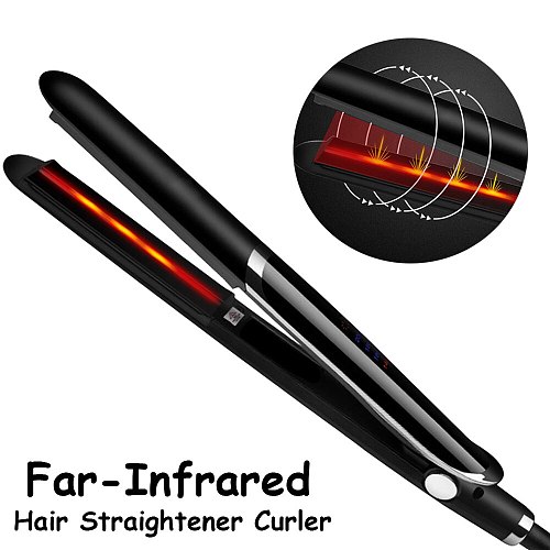 Infrared Hair Iron Curler Curling Tongs Beach Wave Curling Irons Professional Ceramic Flat Iron Hair Straightener Hairstyle Tool