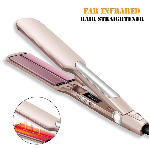 Flat Iron Hair Straightener Infrared Hair Iron Straighteners LCD Digital Display Straightening Irons Hair Straight Styler