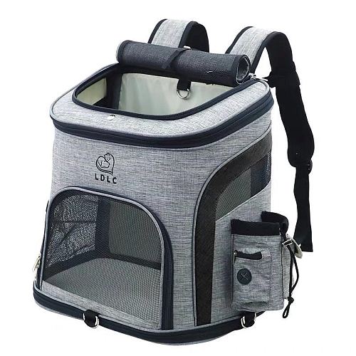 Dog Bag Breathable Dog Backpack Large Capacity Cat Carrying Bag Portable Outdoor Travel Pet Carrier L