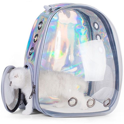 High Quality Astronaut Outdoor Carrying Breathable Space Capsule Travel Bag Portable Transparent Pet Carrier Cat Dog Backpack
