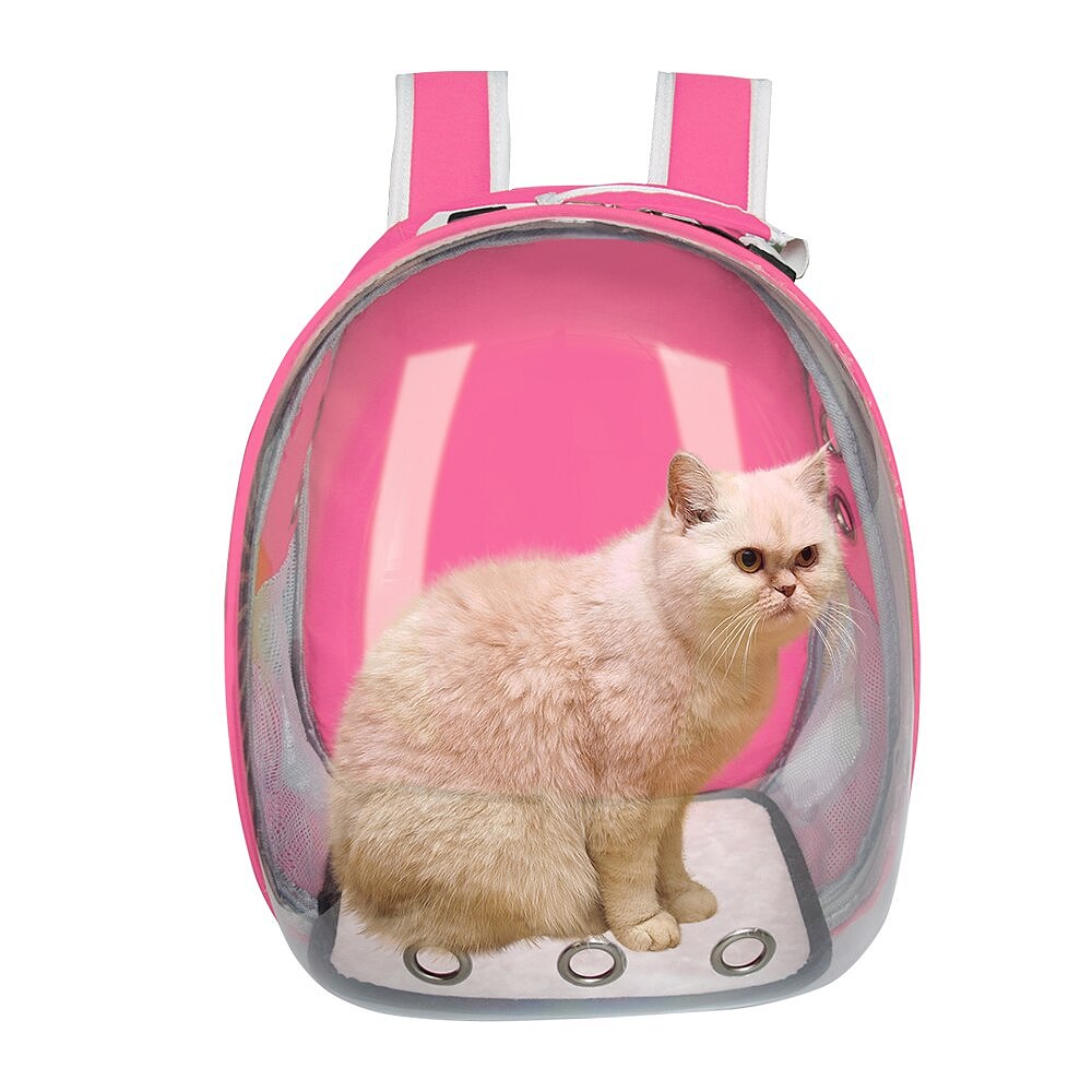 Cat Carrier Bag Breathable Transparent Puppy Cat Backpack Cats Box Cage ...