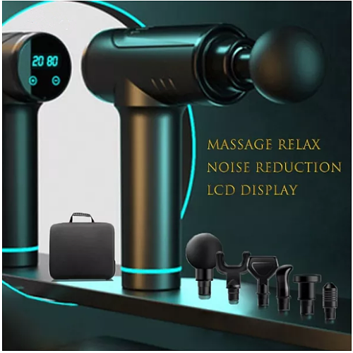 Massage gun with LCD display Deep muscle relief Fascia gun Sports therapy Massager Body relaxation electric Massager