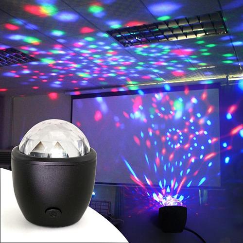 Sound Actived Disco Ball Party Lights Colorful Light Bar Club For Birthday Party Concert Multicolor Stage Light 3W USB Powered