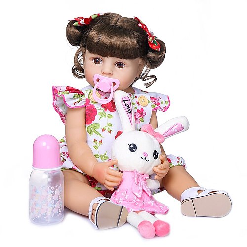 55CM Real touch bebe doll Gift toy Flexible doll lovely baby full body silicone soft real touch bebe doll
