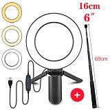 6/10 inch ring light with tripod LED Ring Light Selfie Ring Light with Stand for Youtube tik tok Live lighting photography