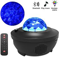 Colorful Starry Sky Projector Blueteeth USB Voice Control Music Player LED Night Light Romantic Projection Lamp Birthday Gift