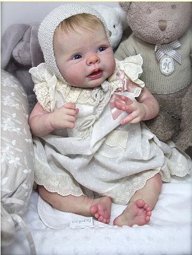 Reborn kits Popular face Saskia doll kit very soft real touch fresh color unpainted rebirth infant doll mould