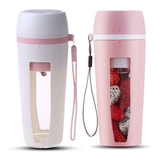 400ml Portable Electric Juicer with Cup Rechargeable Fruit 2 Blades Blender Machine Fruits Mixer