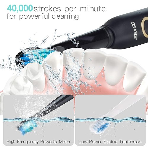 Sonic Electric Toothbrush SG-507 Adult Timer Brush 5 Mode USB Charger Rechargeable Tooth Brushes Replacement Heads Set