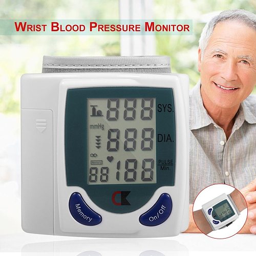 Home Health Care Automatic Digital Wrist Blood Pressure Monitor for Measuring Heart Beat And Pulse Rate DIA