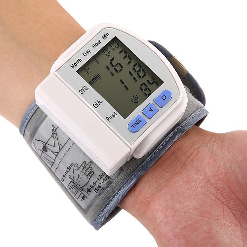 CK-102S Digital LCD Automatic Wrist Watch Blood Pressure Monitor Heart Beat Rate Pulse Meter Measure Sphygmomanomete