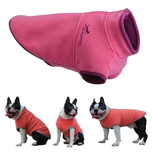 Winter Pet Clothes For Small Medium Dogs Puppy Clothing Chihuahua Coat Jackets Pug Costumes Warm Fleece Vest For French Bulldog
