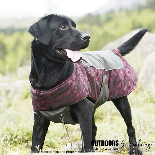 Camouflage Dog Jacket Winter Outdoor Pet Coat Waterproof Windproof Jungle Hunting Camping Clothes For Small Middle Big Dogs