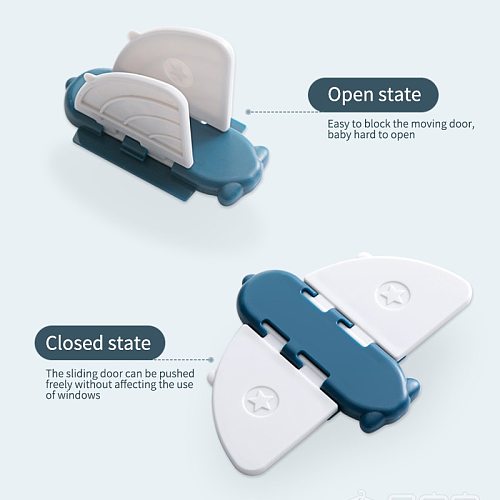 1Pcs Baby Safety Butterfly Sliding Locks Multifunctional Anti-pinching Safety Lock Drawer Safety Buckle Protection Children Lock
