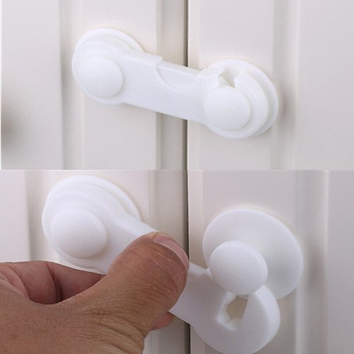 5pcs Child Safety Cabinet Lock Baby Proof Security Protector Drawer Door Lock Kids Safety Plastic Protection Kids Safety Locks