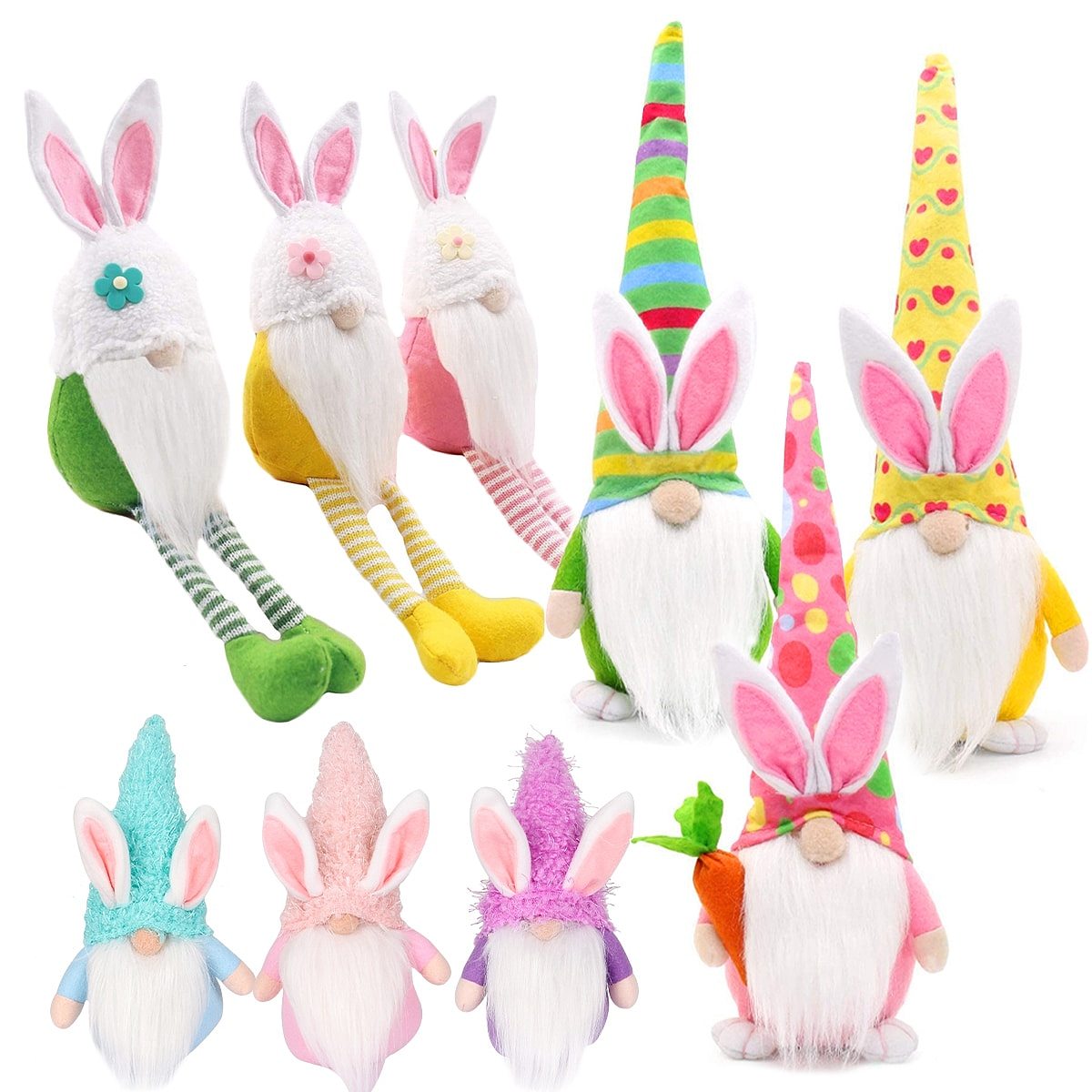 FENGRISE Easter Faceless Doll Rabbit Happy Easter Decorations For Home ...