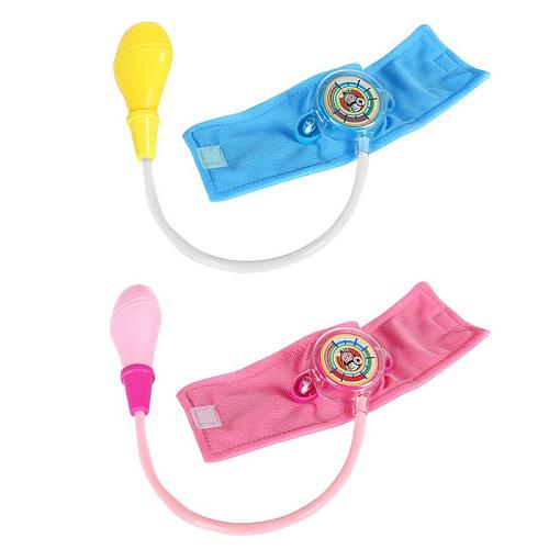 Children's Analog Sphygmomanometer Toy Kids Pretend Family Doctor Nurse Blood Pressure Toy Medical Equipment Toys Age 3+