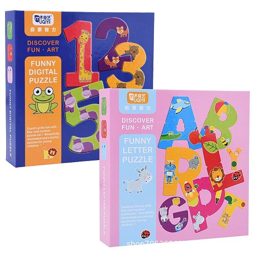 Early Learning Game  Kids Cognition Puzzles Toys Educational Toy Early Education Numbers and Letters Fun Learning for Children